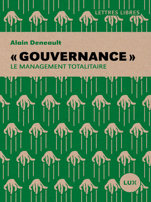 Cover image for « Gouvernance »